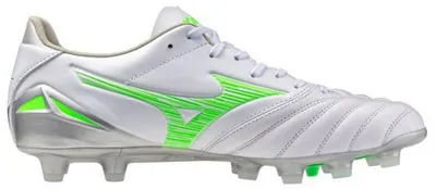 Produktbild von Mizuno - Herren Fußballschuhe mit festem Boden "Morelia Neo IV Pro", Leder PP6689 (42 EU) (Weiß/Grün)