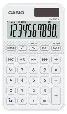 Immagine prodotto di Casio SL-310YC calcolatrice Tasca Calcolatrice di base Bianco