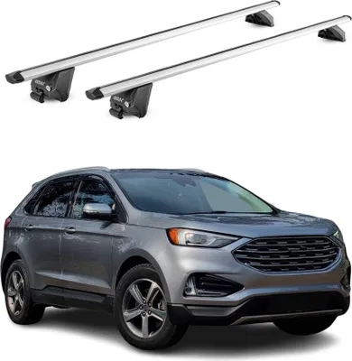 Obrázok produktu pre Strešný nosič Základný nosič pre Ford Edge 2016-2021 100 kg hliník strieborný 2 diely ABE