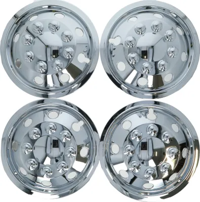 Produktbild von Carpoint Radzierblenden-Set Chrom sphärisch 14"