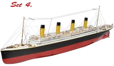 Productafbeelding van Mantua model van de Titanic, schaal 1:200, set nummer 4, modelbouwpakket