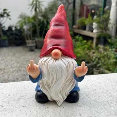 Produktbild von Wichtel-Ornamente, verspielte Gartenornamente, Wichtelstatue, Dekorationen – ideal für den Außenbereich oder als Wohndekor, 2er-Set