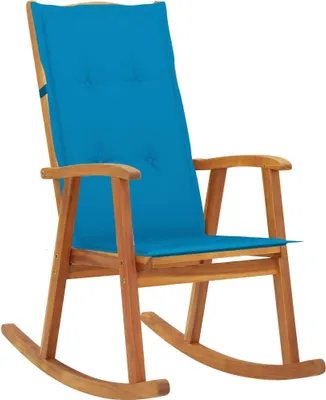 Produktbild von Schaukelstuhl mit Auflagen Massivholz Akazie