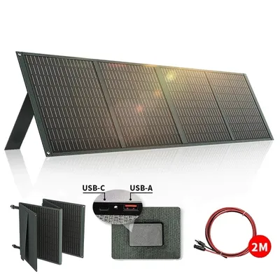 Immagine prodotto di Centrale elettrica portatile, capacità 320Wh, ricarica rapida, PANNELLO SOLARE 110W