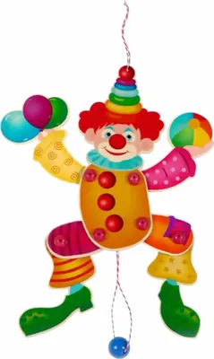 Obrázok produktu pre Skákajúci jack klaun brezová preglejka
