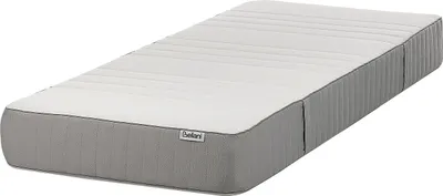 Obrázok produktu pre BELIANI Latexový penový matrac biely a sivý 90 x 200 cm tvrdý snímateľný polyesterový poťah so zipsom