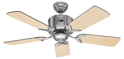 Zdjęcie produktu dla Energooszczędny wentylator sufitowy z pilotem Eco Elements 103 cm, chrom szczotkowany