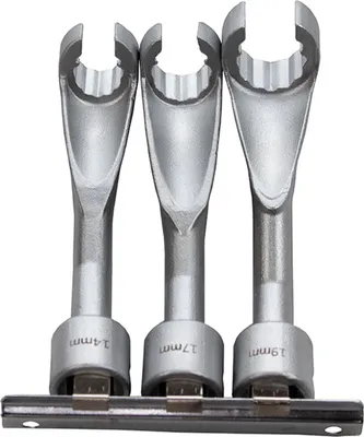 Immagine prodotto di Set di chiavi a bussola per iniettore 3 pezzi 14–17–19 mm BMW Opel Mercedes Kroftools