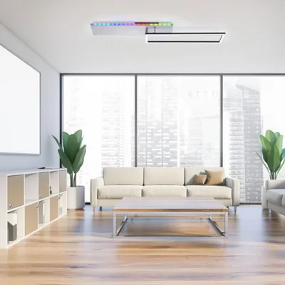 Produktbild von JUST LIGHT RENDA LED Deckenleuchte Steuerbare Lichtfarbe 26W Silber/Weiß 11326-95