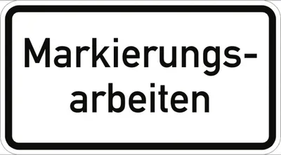 Produktbild von Verkehrsschild VZ2114, Markierungsarbeiten, Alu, RA2, 420x231 mm