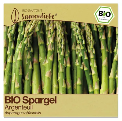 Produktbild von Samenliebe Spargel Samen | Argenteuil - winterhart & mehrjährig & grün - samenfestes Saatgut