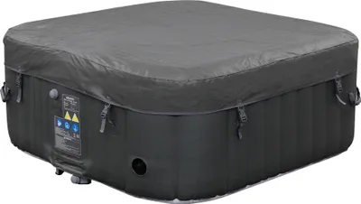 Produktbild von Arebos AR-HE-SPA4SA, 550 l, 4 Person(en), Quadratisch, Blasenmassage, Polyvinylchlorid (PVC), Schwarz, Weiß