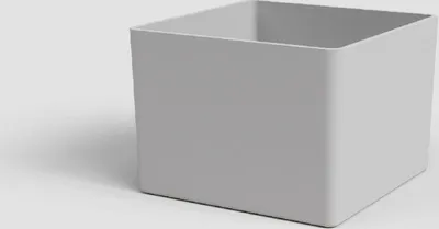 Obrázek produktu pro Artevasi Květináč OSLO, čtvercový, 14 cm, plast, světle šedá