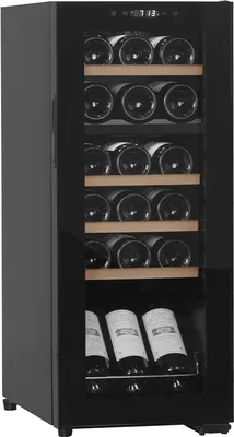 Produktbild von Freistehender Weinkühlschrank - Northern Collection 18 Black | Zwei Temperaturzonen 5 bis 18°C| Kompressorkühlung | Kapazität 18 Flaschen | 2 Zonen