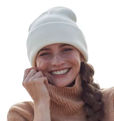 Produktbild von Beechfield - "Original" Mütze Mit Bündchen für Herren/Damen Uni FK1658 (Einheitsgröße) (Weiches Weiß)
