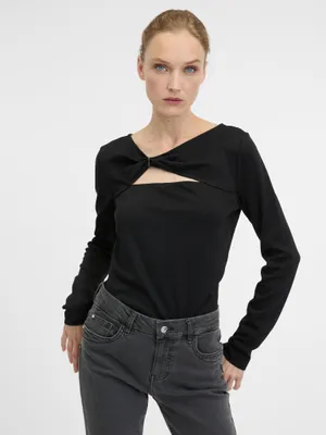 Produktbild von Orsay Schwarzes Langarm-T-Shirt für Damen 1001076A00877__M