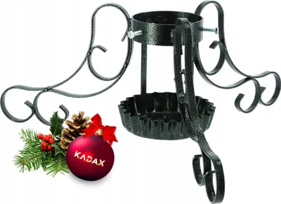 Immagine prodotto di KADAX Supporto per albero di Natale "Bries", robusto supporto per albero, verde, 75 cm