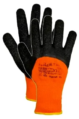 Produktbild von 12 Paar gefütterte Arbeitshandschuhe für den Winter