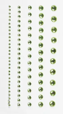 Produktbild von Strass-Sticker Acryl Größe 2-6mm VE=6x95 Stück grün