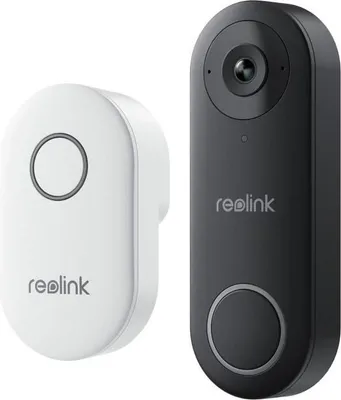 Produktbild von Video Türsprechanlage Reolink D340W, 5MP, Nachtsicht, Zwei-Wege-Audio, 180° Sichtfeld, WiFi, Schwarz