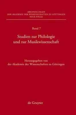 Produktbild von Studien zur Philologie und zur Musikwissenschaft