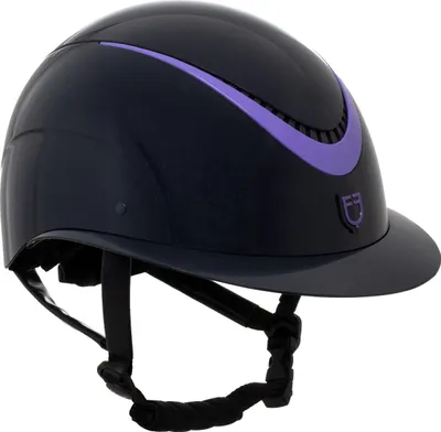 Produktbild von Equestro Reithelm poliertes Kunstlederarmband Homologation