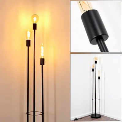 Produktbild von Agnino »Agnino« Vintage Stehleuchte aus Metall in Schwarz