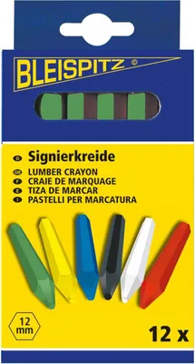 Produktbild von Bleispitz Signierkreide 12 Stück, Markierkreide, Forstkreide, Kreide, Reifenkreide, Baukreide Farbe:grün