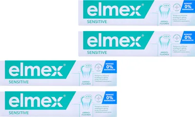 Produktbild von 4x Elmex Sensitiv-Zahnpasta 75ml | Zahnpasta-Set für empfindliche Zähne