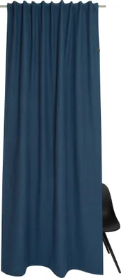 Produktbild von Schöner Wohnen Vorhang mit verdecktem Schlaufenband Solo Farbe blau Größe 130x250cm