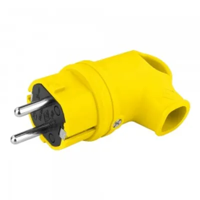 Obrázek produktu pro Gumová zástrčka s rukojetí 16A 230V žlutá 8895