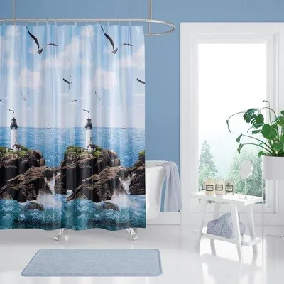Immagine prodotto di Tenda da doccia idrorepellente - antimuffa - 180 x 200 cm