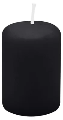 Produktbild von Stumpenkerzen 60 x  Ø 40 mm, Schwarz, 24 Stück