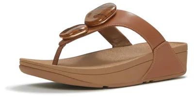 Produktbild von FITFLOP FitFlop Lulu Marbled-Stone Toe-Post Sandals BRAUN 43