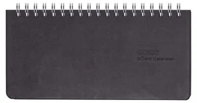 Produktbild von 2026 Güss Tisch/-Taschenkalender 17x8cm mit Wire-O.-Bindung schwarz