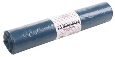 Produktbild von Müllsäcke 25 Stück 120L Blau Abfallsäcke Müllbeutel Abfallbeutel Säcke 70x110cm