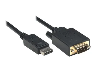 Image de Techly DisplayPort auf VGA Kabel schwarz 1.8m