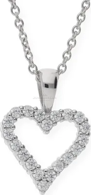 Produktbild von Kettenanhänger Silber 925 Zirkonia Herz JL10-02-0500 JuwelmaLux