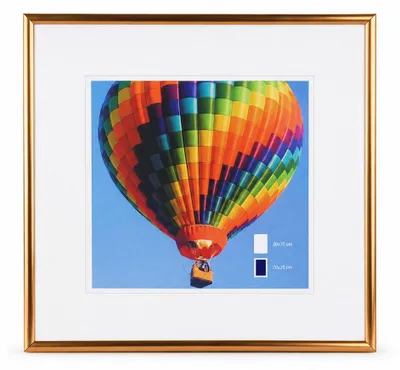 Produktbild von Bilderrahmen mit Klarglas quadratisch fotorahmen Kunststoff Posterrahmen Vintage Collage Picture Frame New Lifestyle - Farbe: Bronze | Format: 30x30