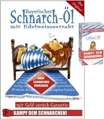 Produktbild von Bayerisches (Anti) Schnarchöl - Kampf dem Schnarchen