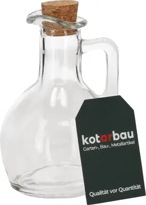 Image de Bouteille en verre KOTARBAU® avec bouchon en liège et poignée, 150 ml