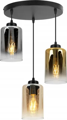Produktbild von Deckenlampe Hängelampe Plafond Kronleuchter Loft elegant mit Glasschirmen
