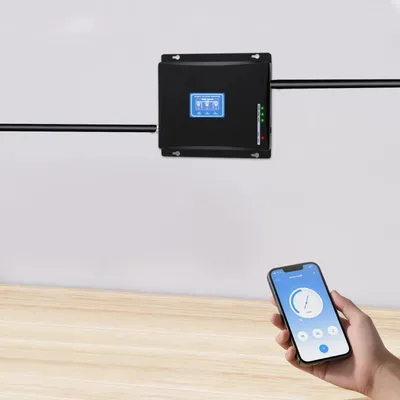 Produktbild von Mobilfunk Signalverstärker - Tri-Band 4G LTE/3G Repeater - 12V - Für Zuhause Innenbereich - Kabellos - Schwarz
