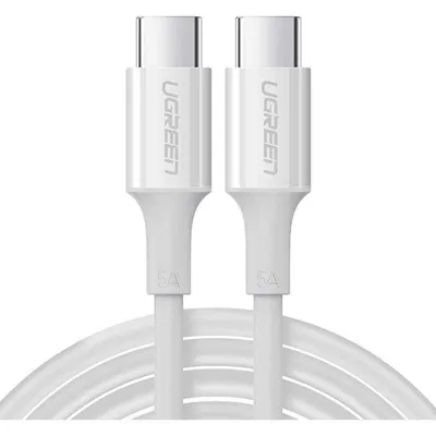 Obrázok produktu pre Ugreen US300 kbel, USB-C na USB-C, PD, 100W, 5A, 2m, biely