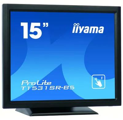 Produktbild von iiyama T1531SR-B5, 38,1 cm (15"), 1024 x 768 Pixel, XGA, 300 cd/m², 0,297 x 0,297 mm, 700:1