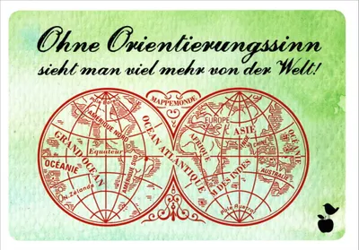 Produktbild von Postkarte MainSpatzen "Ohne Orientierungssinn sieht man ..."