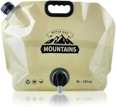 Image de Bidon pliable, 5 litres, lot de 4, sac à eau pour camping