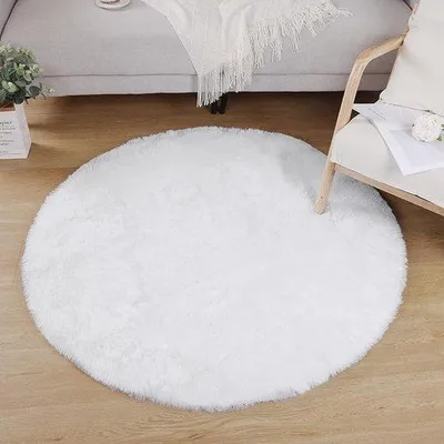 Produktbild von Famanu Teppich Einfarbig Waschbar Weich - Wohnzimmervorleger 120 cm