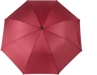 Image de Parapluie de golf coupe-vent 130 cm en fibre de verre avec poignée en caoutchouc bordeaux