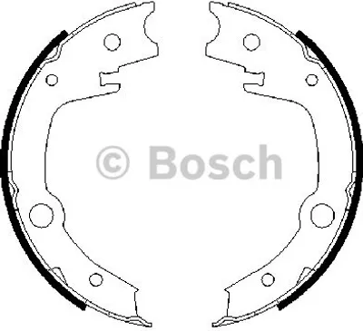 Produktbild von Bosch Bremsbackensatz, Feststellbremse  0 986 487 679